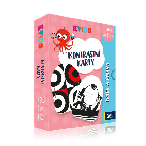 Kontrastní karty Tvary a rodina - Kvído - Albi