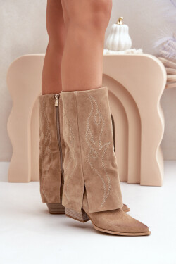 Kozačky na podpatku model 203899 Step in style 37