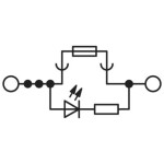 Phoenix Contact 3212172 jisticí průchodková svorka 8.2 mm Push-Lock pružinová přípojka černá 50 ks
