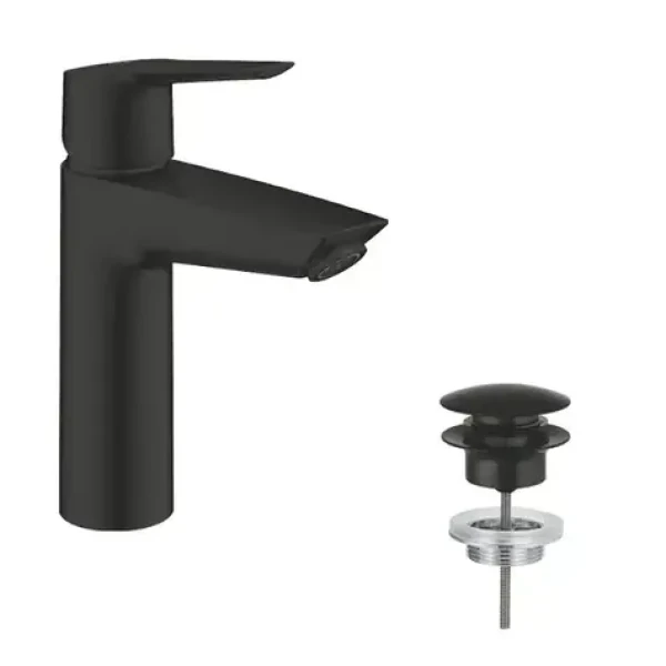 Grohe QuickFix Start - Umyvadlová baterie s výpustí Push-Open matná černá (237462432)