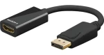 Goobay 67881 černá / Redukce DisplayPort - HDMI / DisplayPort 1.2 / pozlacené konektory / 0,1 m (67881)