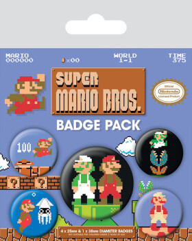 Sada odznaků Super Mario Bross - EPEE