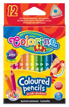 Trojhranné pastelky Colorino krátké 12 barev