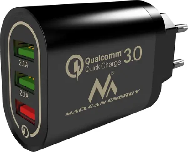 Maclean MCE479 / Síťová nabíječka / 3x USB-A / 3 A (MCE479 B)