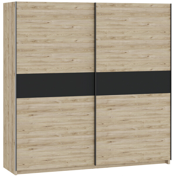 FRONTI Šatní skříň BERNO 200 - jackson hickory + antracit 22024