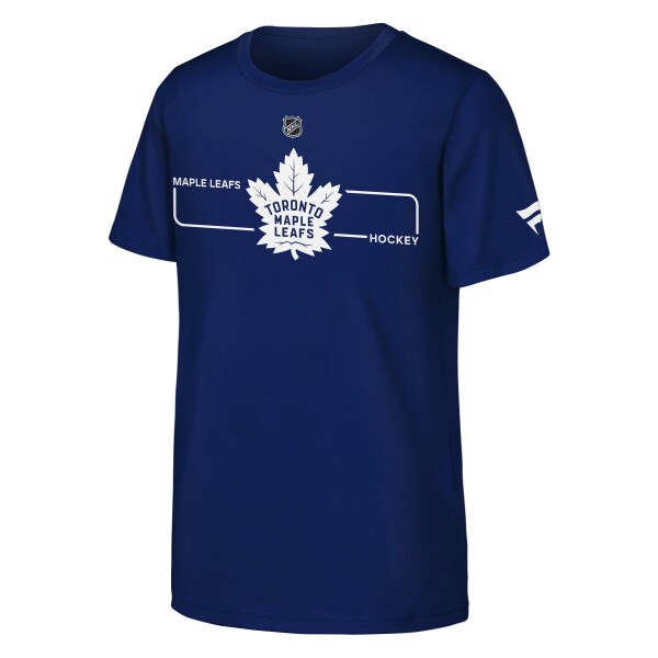 Outerstuff Dětské tričko Toronto Maple Leafs NHL Authentic Pro Rink Short Sleeve Cotton Velikost: Dětské S (122 – 134)