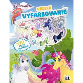 Veselé vyfarbovanie so super samolepkami Jednorožce