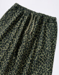 Service Works Patterned Easy Chef Pants Green Leopard L