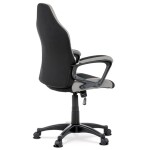 Herní židle, houpací mechanismus, černá látka, KA-L611 BLUE