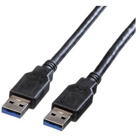 Roline USB kabel USB 3.2 Gen1 (USB 3.0 / USB 3.1 Gen1) USB-A zástrčka, USB-A zástrčka 1.80 m černá stíněný 11.02.8970