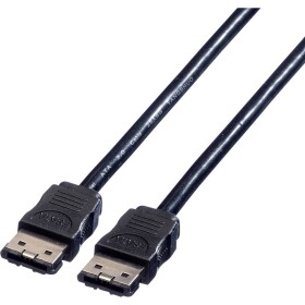 Roline PC kabel [1x eSATA zástrčka 7-pólová - 1x eSATA zástrčka 7-pólová] 1.00 m černá