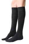 Dámské podkolenky MERINO WOOL 130 grafitová melanž 38-40