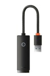 Baseus WKQX000101 Lite Series Redukce USB-A na RJ45 černá / 1000 Mbps (WKQX000101)