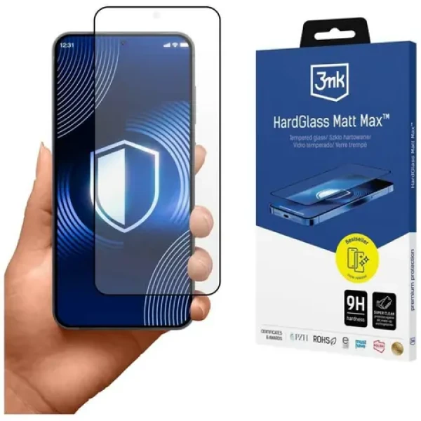 3mk HardGlass Matt Max tvrzené sklo pro Samsung Galaxy S26 / Ochranné sklo / matné / 9H (5903108741866)
