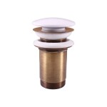 RAV Slezák - Výpusť umyvadlová CLICK-CLACK 5/4 s keramickou zátkou, Chrom MD0485SM MD0485SM