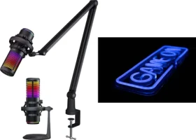 PREYON Osprey Scream POS43B / Stolní mikrofon / v setu s neonem GAME ON Blue Eye Bait PPEB28WD (M-9139285)