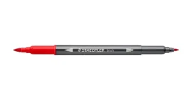 Staedtler Oboustranné akvarelové fixy 18 ks / Fixy / 18 barev / Kulatý a štětcový hrot / Stopa 0,5-6 mm (3001 TB18)