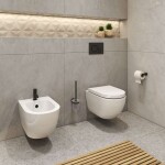 Kielle - Oudee Závěsné WC se sedátkem SoftClose, Vortex Rimless, bílá 30102003