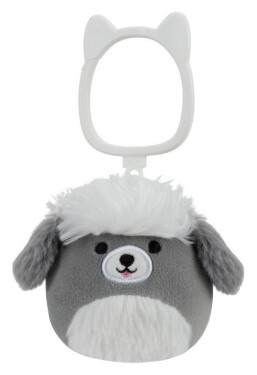 Squishmallows Klíčenka Šedobílý pes - Arnold 9 cm