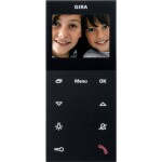 GIRA domovní video telefon vnitřní jednotka, černá, 1239005