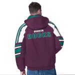 Starter Pánská bunda Anaheim Ducks NHL Vintage Frontier Winterjacke Purple Velikost: L