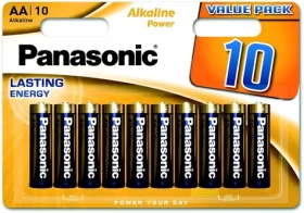 Panasonic Alkaline Power LR6APB/10BW / Alkalická baterie / AA / 1,5 V / 10 ks / Blistr (9134080)