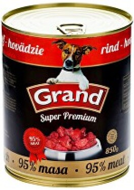 GRAND konz. Superpremium pes hovězí 850g + Množstevní sleva Sleva 15%