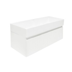 Koupelnová skříňka s umyvadlem SAT Evolution 98x30x44,8 cm bílá mat SATEVO100WMU2 SATEVO100WMU2