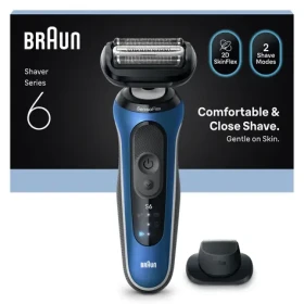 Braun Series 6 62-B1200s modrá / Planžetový holicí strojek / rychlé nabíjení (644907)