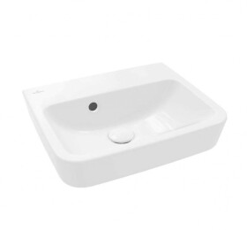 VILLEROY & BOCH - O.novo Umývátko na desku, 45x37 cm, s přepadem, bez otvoru pro baterii, CeramicPlus, alpská bílá 43444JR1