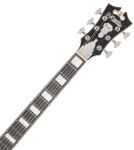 D'Angelico Double Cutaway Solid Body Black Flake