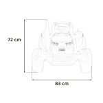 Mamido Dětský elektrický traktor GROW 1804 24V růžový