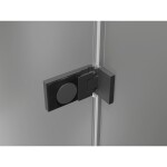 MEXEN/S - Lunar-F skládací sprchové dveře levé 80 cm, transparent, grafit metal 836-080-000-95-00-L
