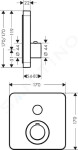 AXOR - ShowerSelect Termostat pod omítku pro 1 spotřebič, chrom 36705000