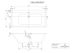 VILLEROY & BOCH - Subway Vana 190x90 cm, alpská bílá UBA199SUB2V-01