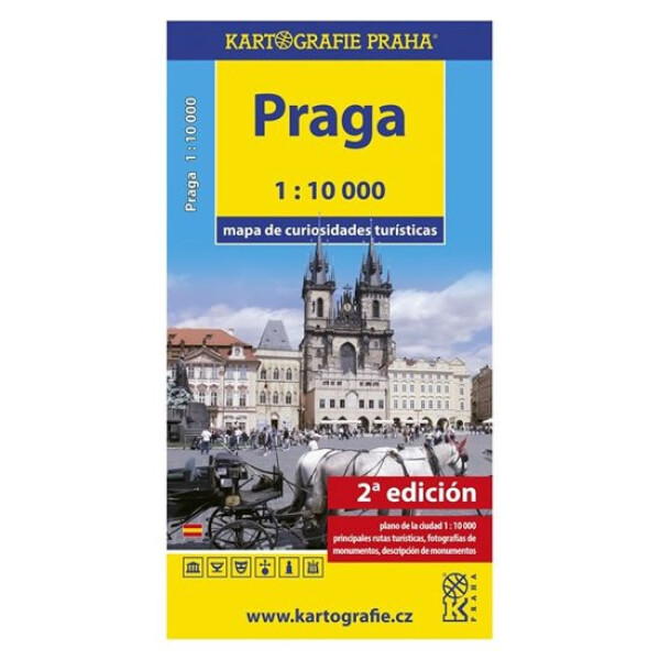 Praga Mapa de curiosidades turísticas /1:10 tis.