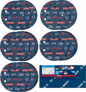 Bosch Expert O780 / Brusný papír / 125 mm / sada 55 ks (2608902429)