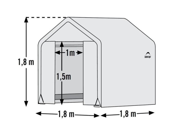 Fóliovník – ShelterLogic 1,8 × 1,8 m