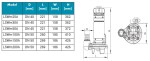 Kalové čerpadlo Leo LSWm150A 230V 1,1kW