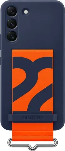 Samsung Silicone Cover with strap Galaxy S22 modré EF-GS901TNEGWW