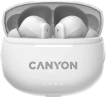 CANYON TWS-8 bílá / sluchátka s mikrofonem / BT 5.3 / pouzdro 470mAh (CNS-TWS8W)