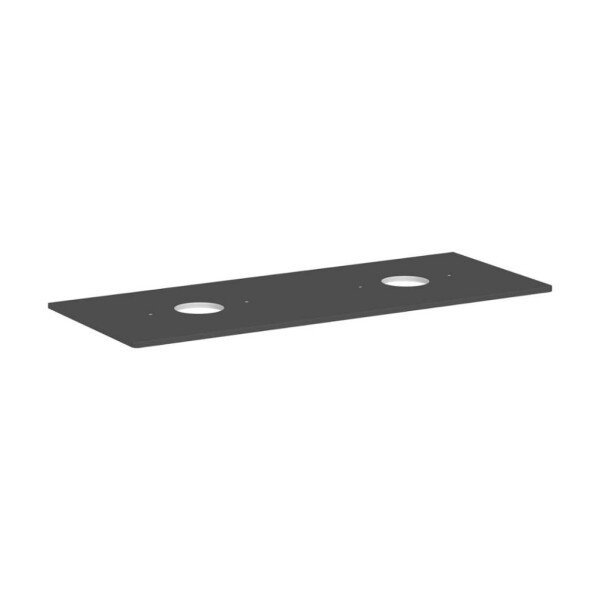 HANSGROHE - Xelu Q Deska pod umyvadlo 136x55 cm, 2 výřezy, matná šedá 54118910