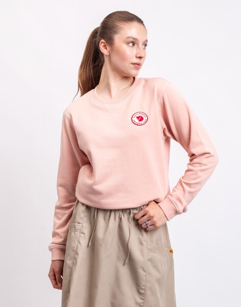 Fjällräven 1960 Logo Badge Sweater W 302 Chalk Rose L