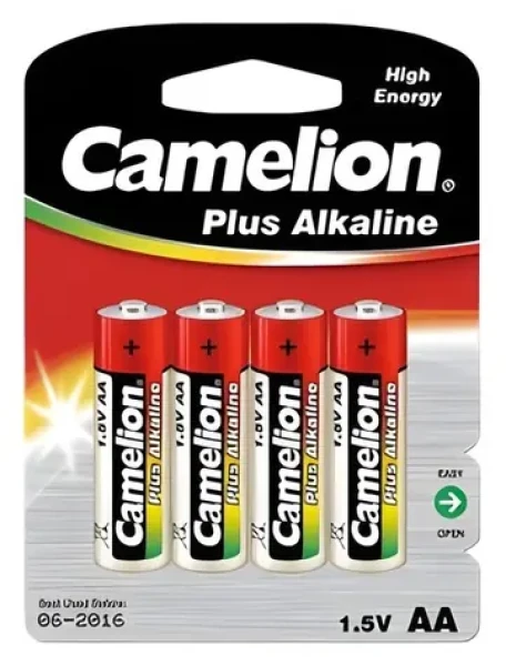 Camelion Plus AA (LR06), 4 ks / Alkalická baterie / 1,5 V / 2700 mAh (11000406)