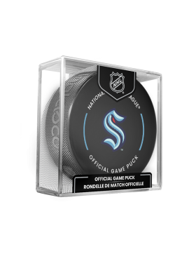 Inglasco / Sherwood Puk Seattle Kraken NHL Official Game Puck 2022-2023