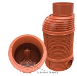 MIDAS Šachtové prodloužení PP DN 1000/500 mm - vlnovec , se stupadly