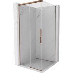 MEXEN/S - Rox sprchový kout posuvný 110 x 110, transparent, růžové zlato 8C2-110-110-60-00
