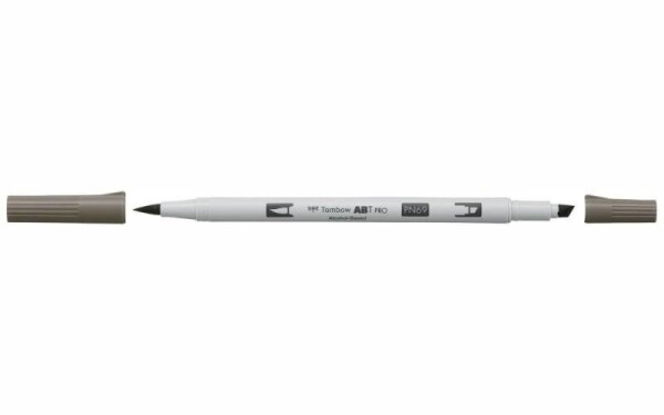 Tombow Oboustranný štětcový lihový fix ABT PRO - warm gray 4