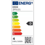LED žárovka Emos ZF5121 A60, E27, 3,4W, neutrál bílá