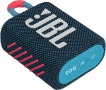 JBL GO 3 modrá Coral / Přenosný reproduktor / Bluetooth / výdrž 5 hodin / IPX7 (JBL GO3BLUP)